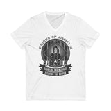 Fighting The Reaper  dtg V-Neck Tee