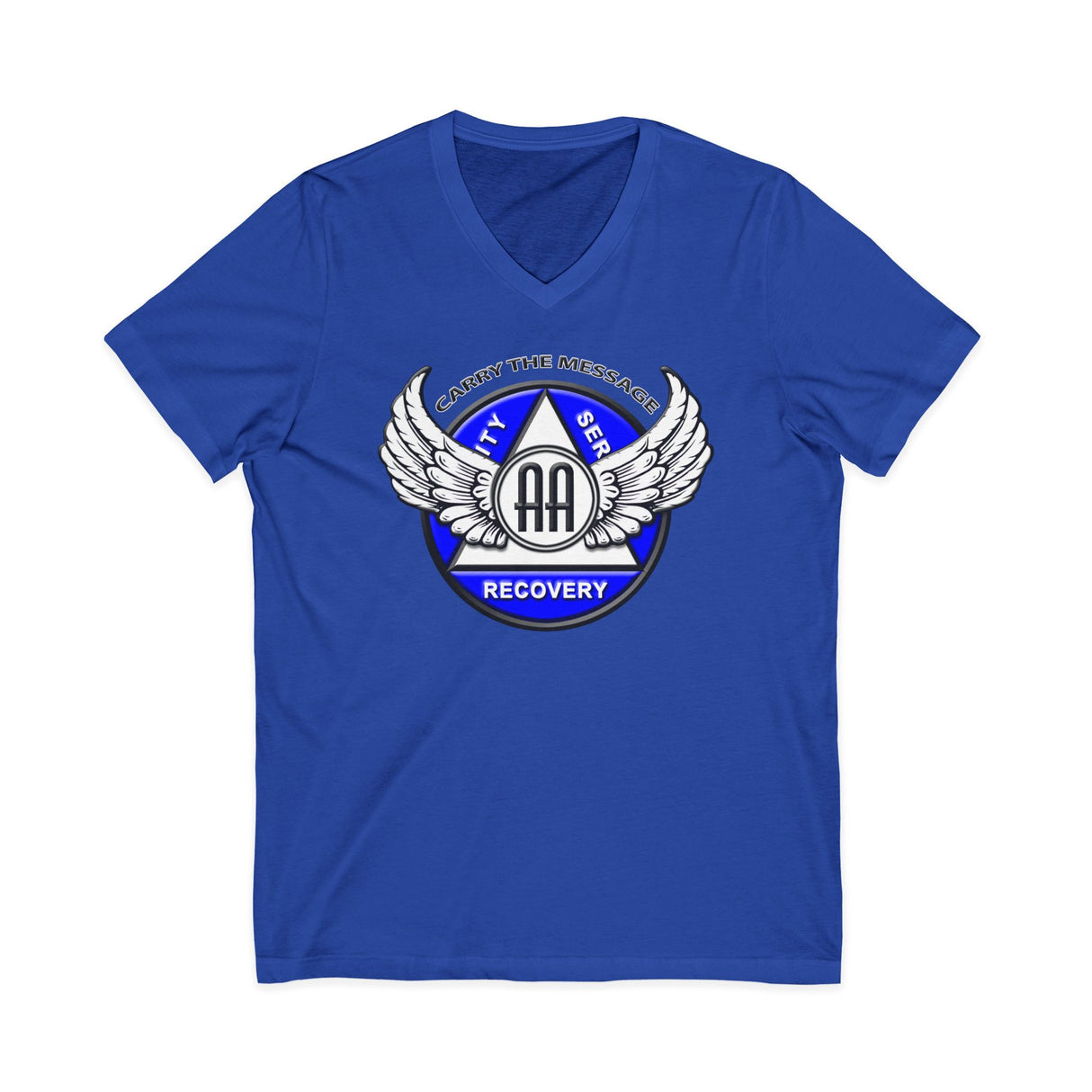 Winged AA Symbol AA V-Neck Tee