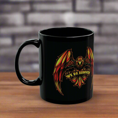 We Do Recover Eagle 11oz Black Mug