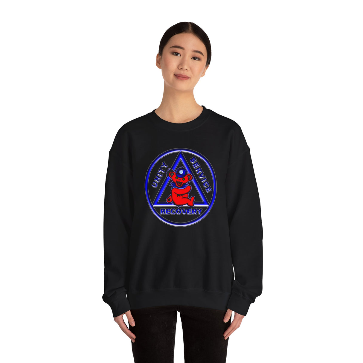 Teddy On AA Symbol dtg Crewneck Sweatshirt