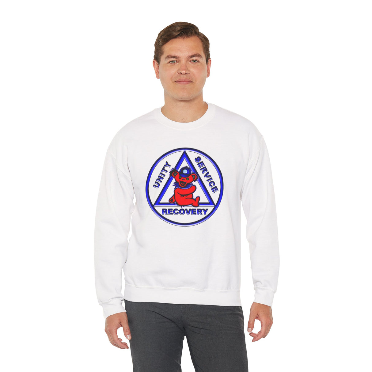 Teddy On AA Symbol dtg Crewneck Sweatshirt