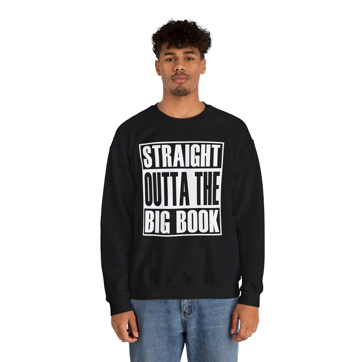 Straight Outta The Big Book dtg Crewneck Sweatshirt