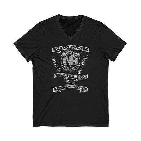 NA Service & Slogans dtg V-Neck Tee