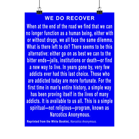We Do Recover  Vertical Posters