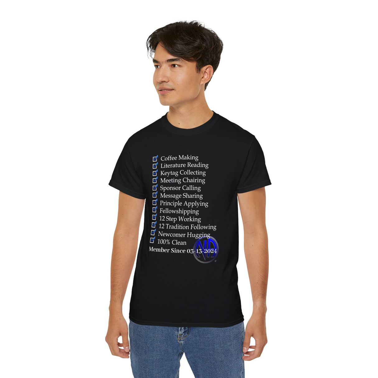 Custom Member Of NA Check List dtg Tee