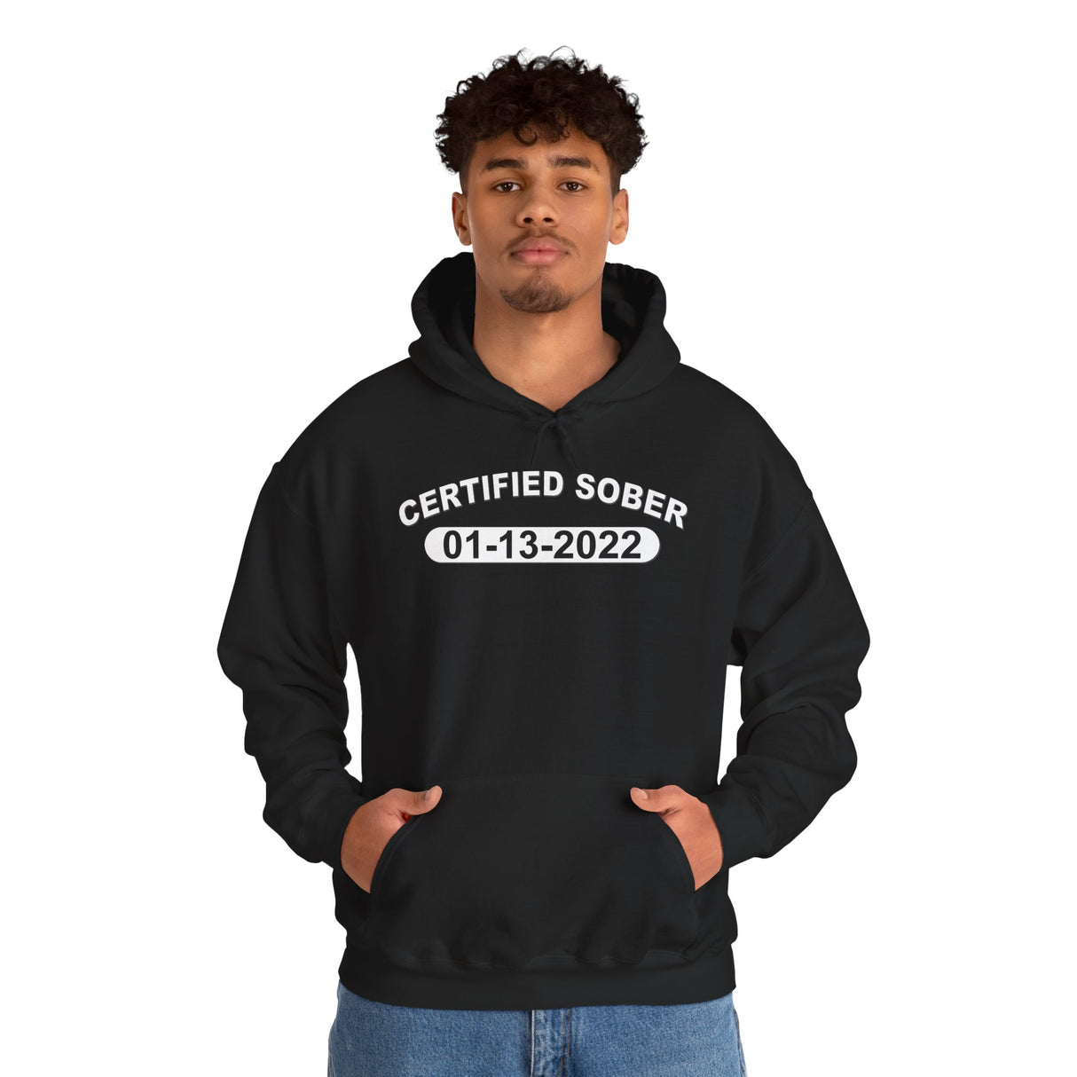 Custom AA Certified Sober Date Hoodie
