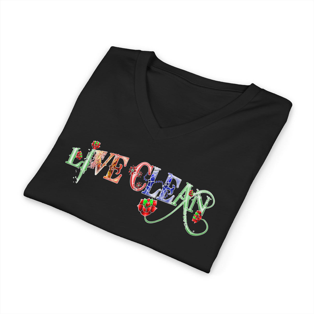 Live Clean Sugary dtg V-Neck Tee