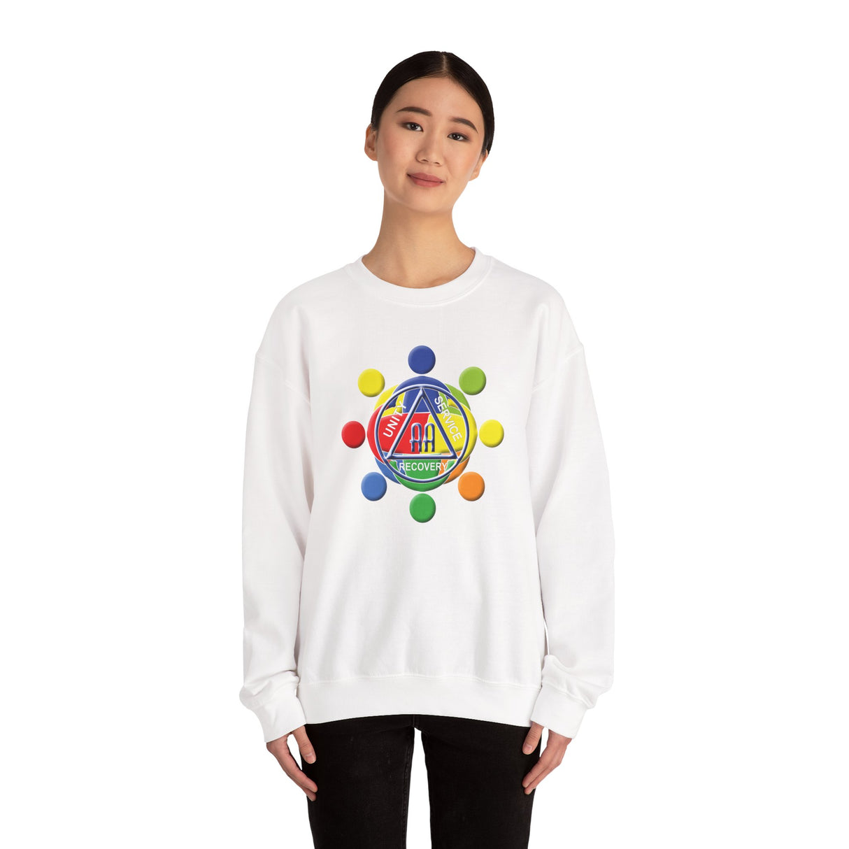 Circle Of Love dtg Crewneck Sweatshirt