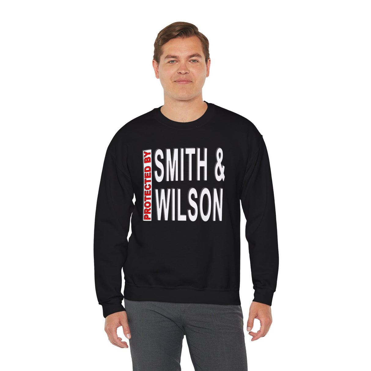 Protected By Smith & Wilson dtg Crewneck Sweatshirt