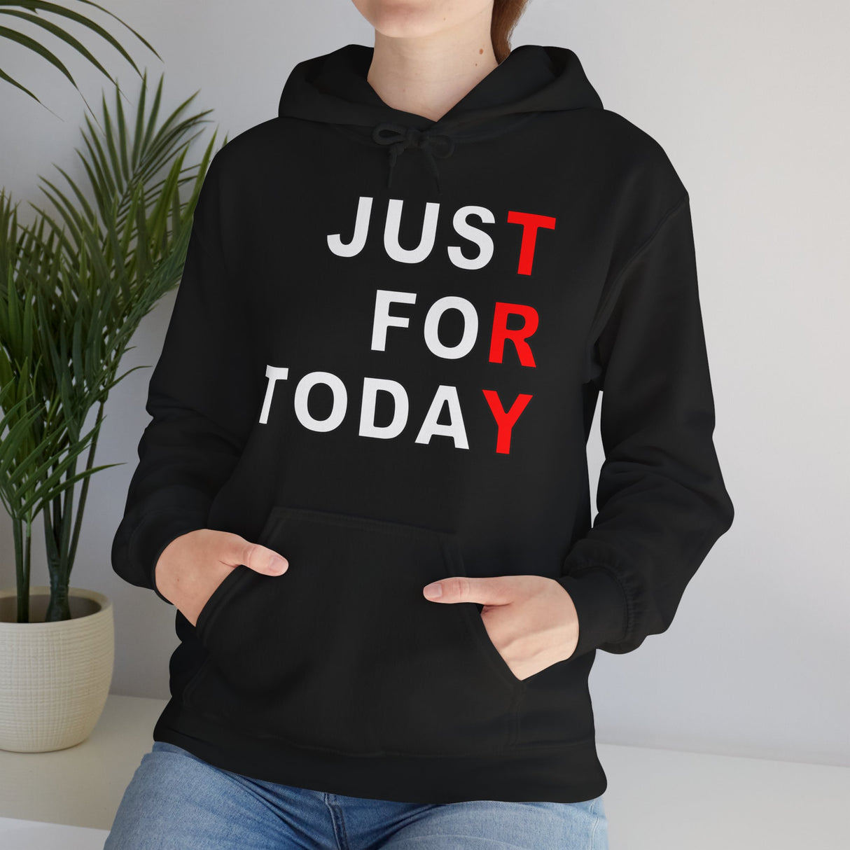 Just For Today - TRY V.2 dtg Hoodie