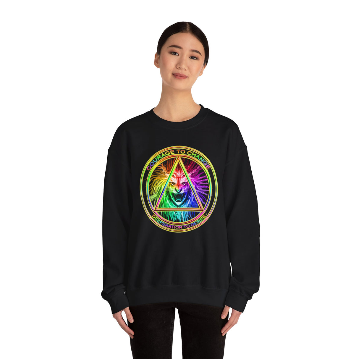 AA Courage To Change dtg Crewneck Sweatshirt
