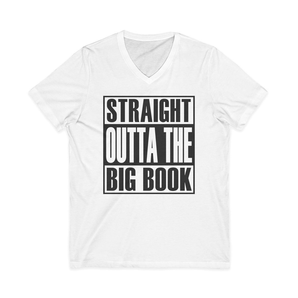 Straight Outta The Big Book AA V-Neck Tee