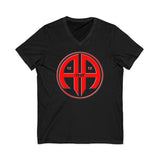 Red AA Logo AA V-Neck Tee