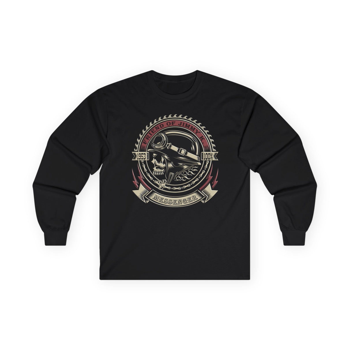 Jimmy K 1953 Messenger Long Sleeve dtg Tee