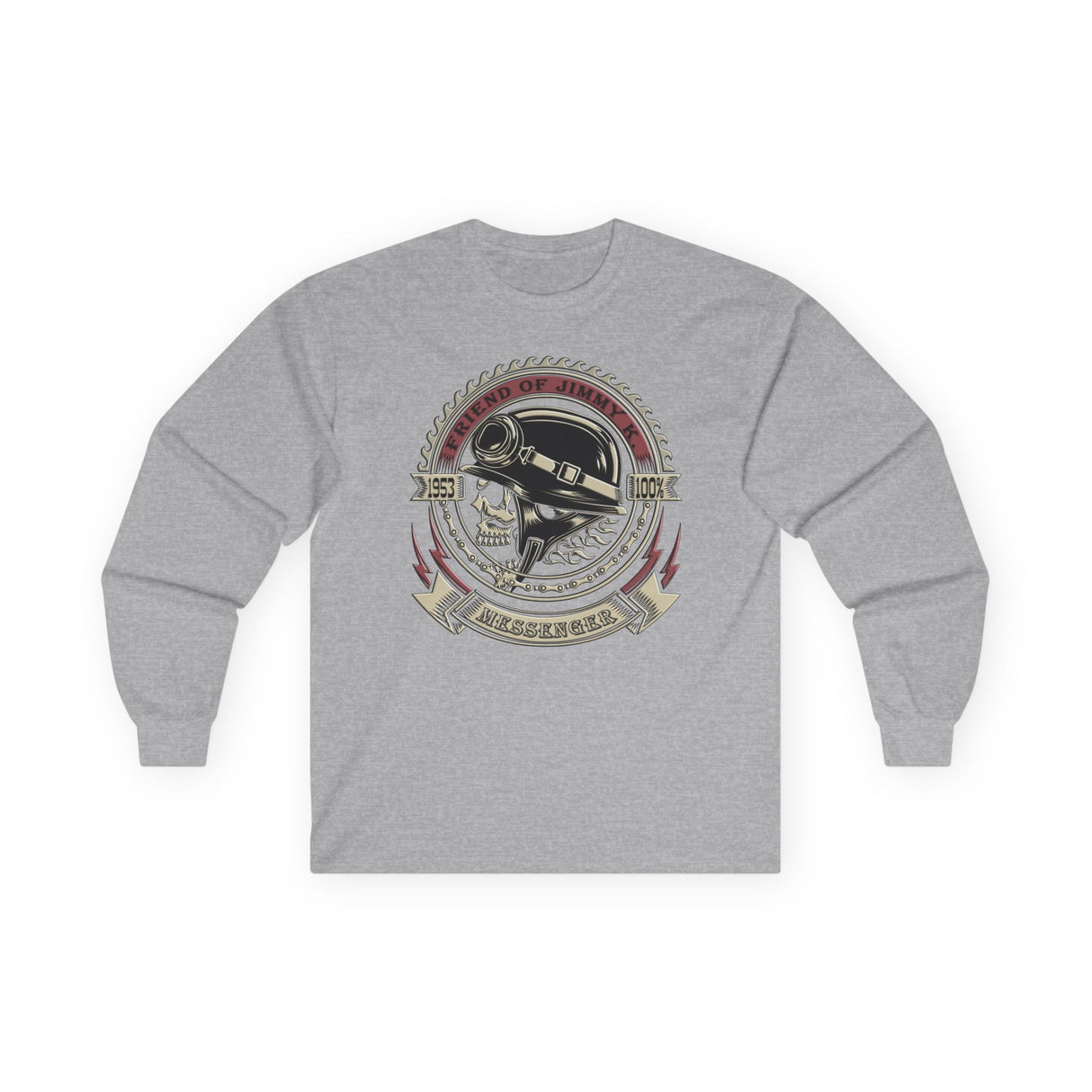 Jimmy K 1953 Messenger Long Sleeve dtg Tee