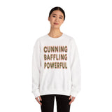 Cunning Baffling Powerful dtg Crewneck Sweatshirt