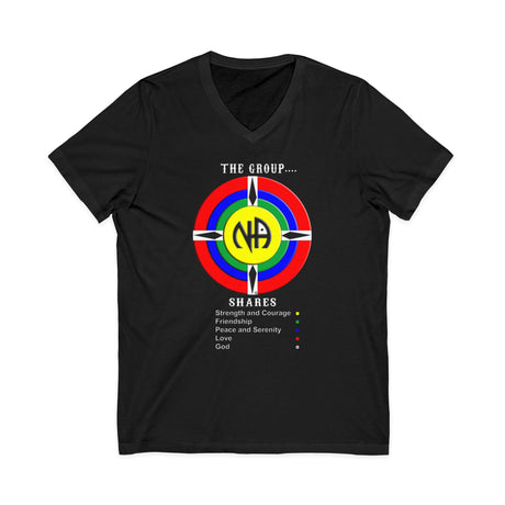 The Group Shares Logo dtg V-Neck Tee
