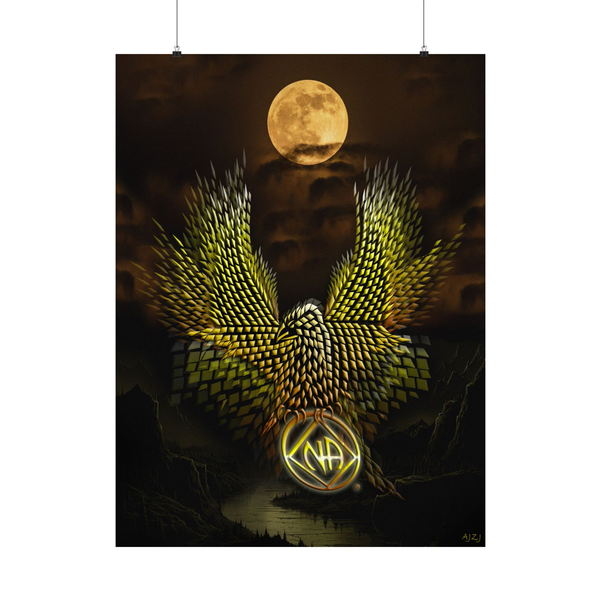 Diamond Eagle V.1 Vertical Posters
