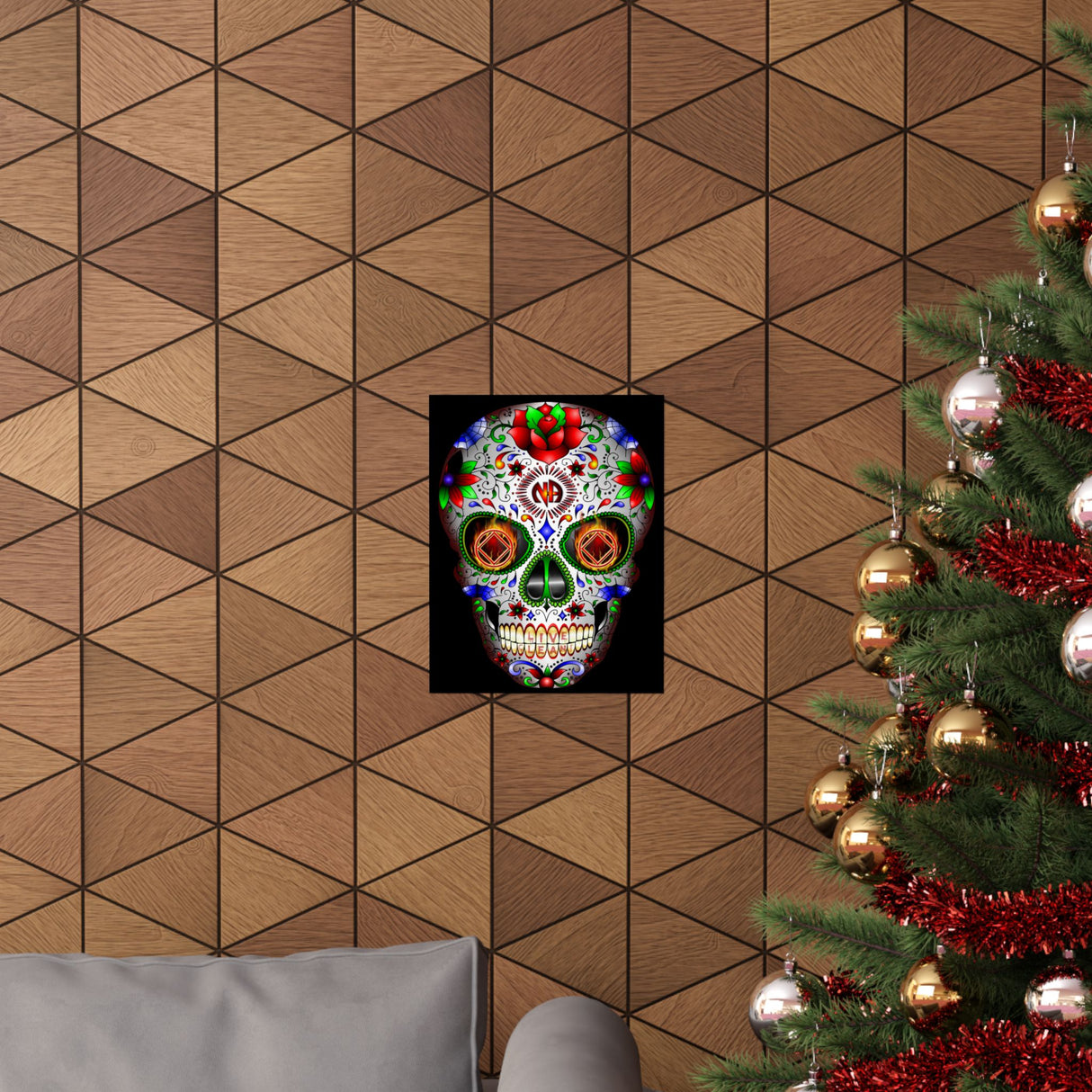 NA Sugar Skull 1  Vertical Posters