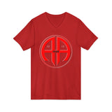Red AA Logo AA V-Neck Tee