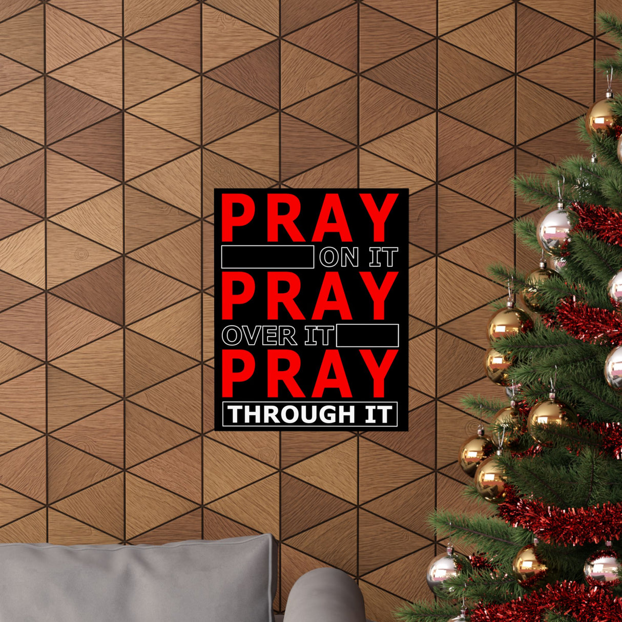 Pray On It, Pray Over It Vertical Posters