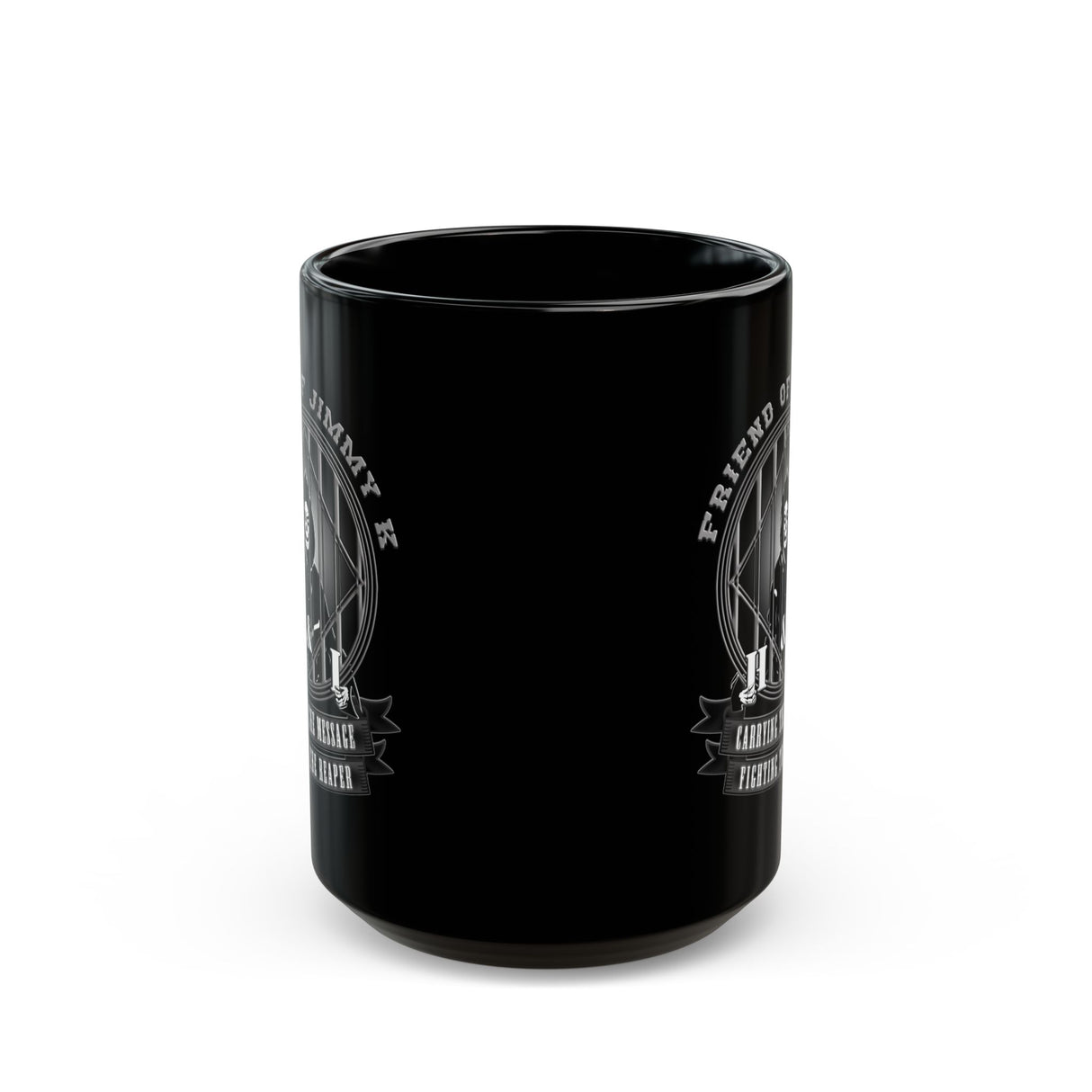 Fighting The Reaper 11/15oz Black Mug