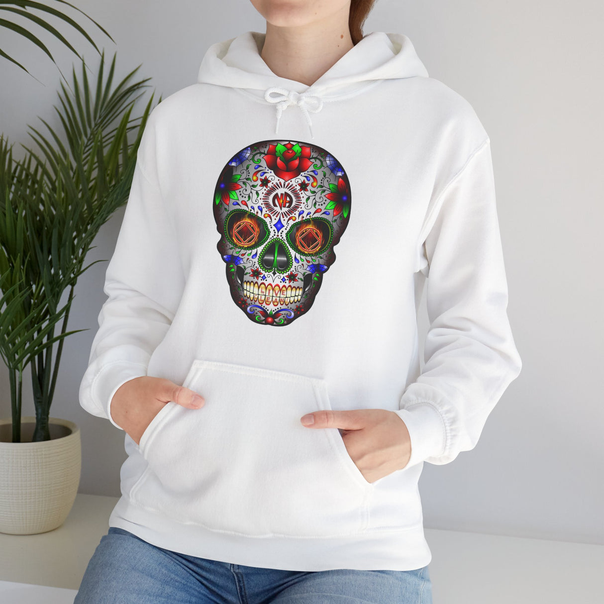 NA Sugar Skull V.2 dtg Hoodie