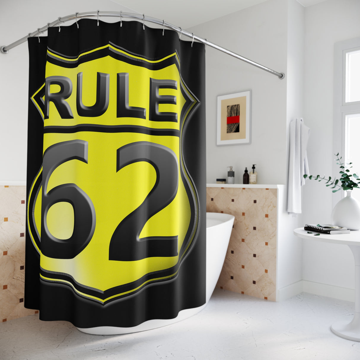 AA Rule 62 Shower Curtains