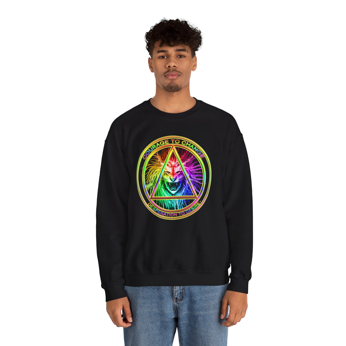 AA Courage To Change dtg Crewneck Sweatshirt