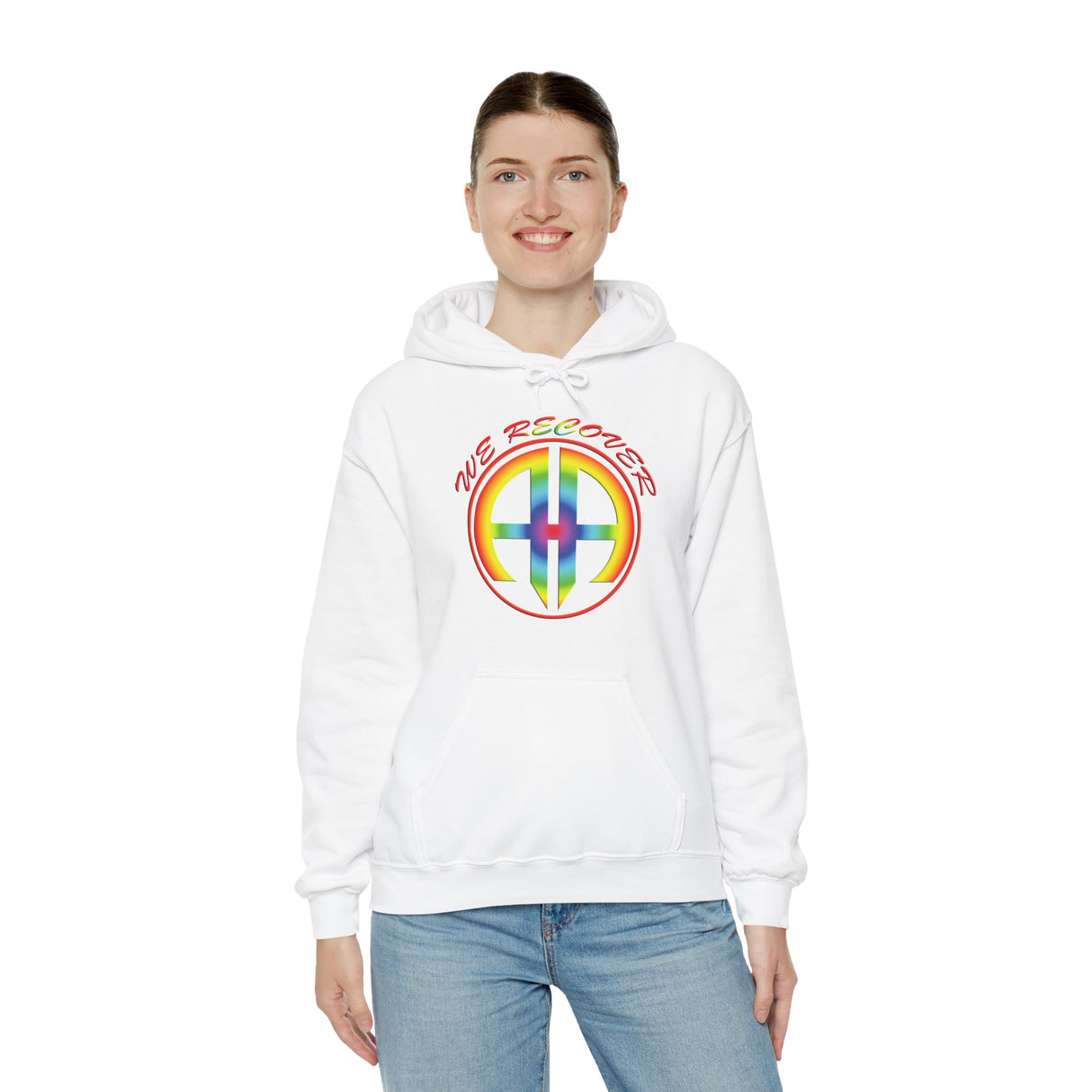 AA- We Recover Rainbow dtg Hoodie