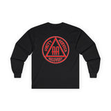 AA - Black & Red Symbol Long Sleeve dtg Tee