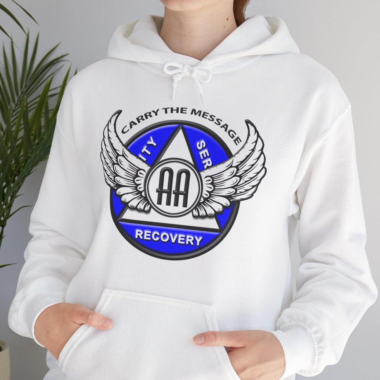 Winged AA Symbol dtg Hoodie