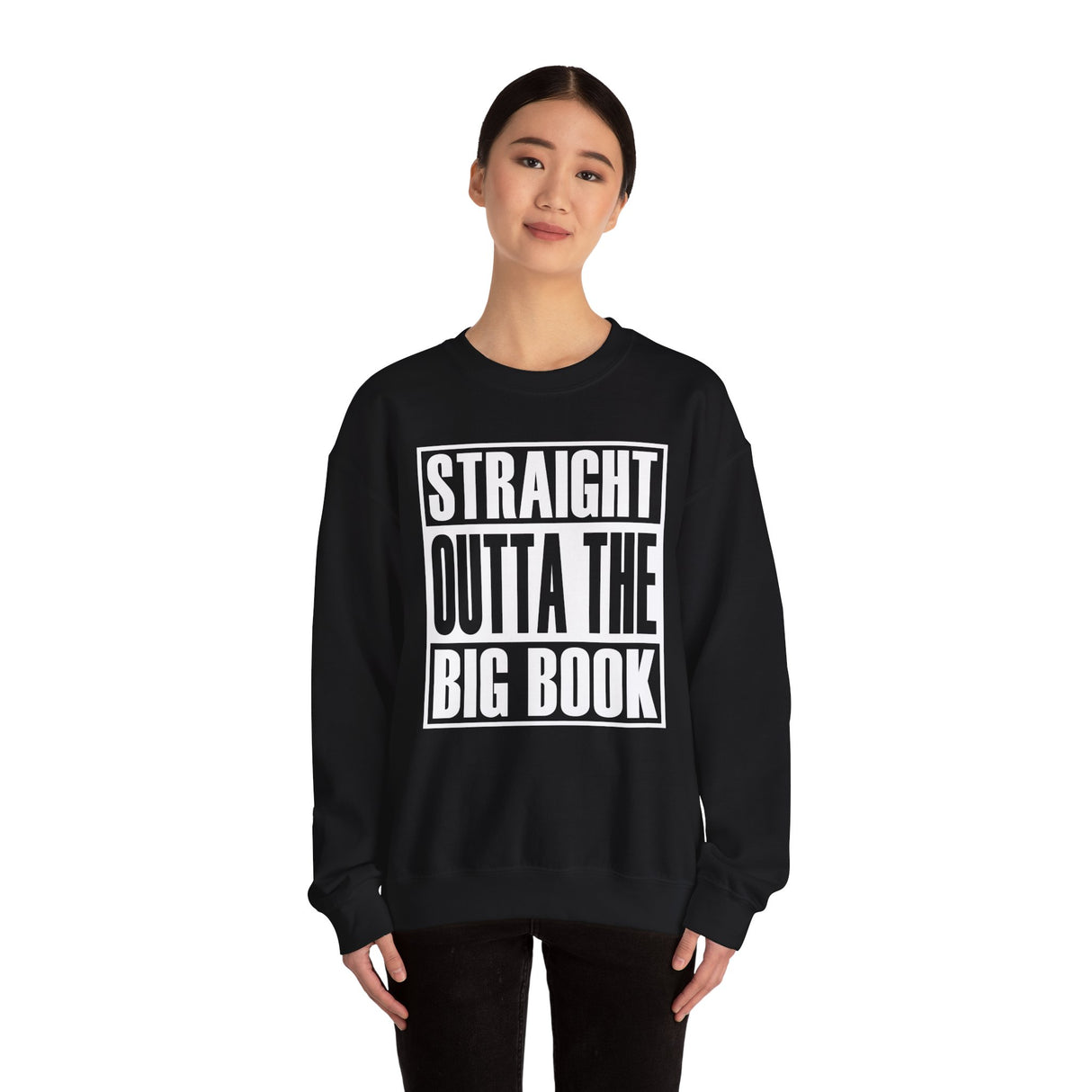 Straight Outta The Big Book dtg Crewneck Sweatshirt
