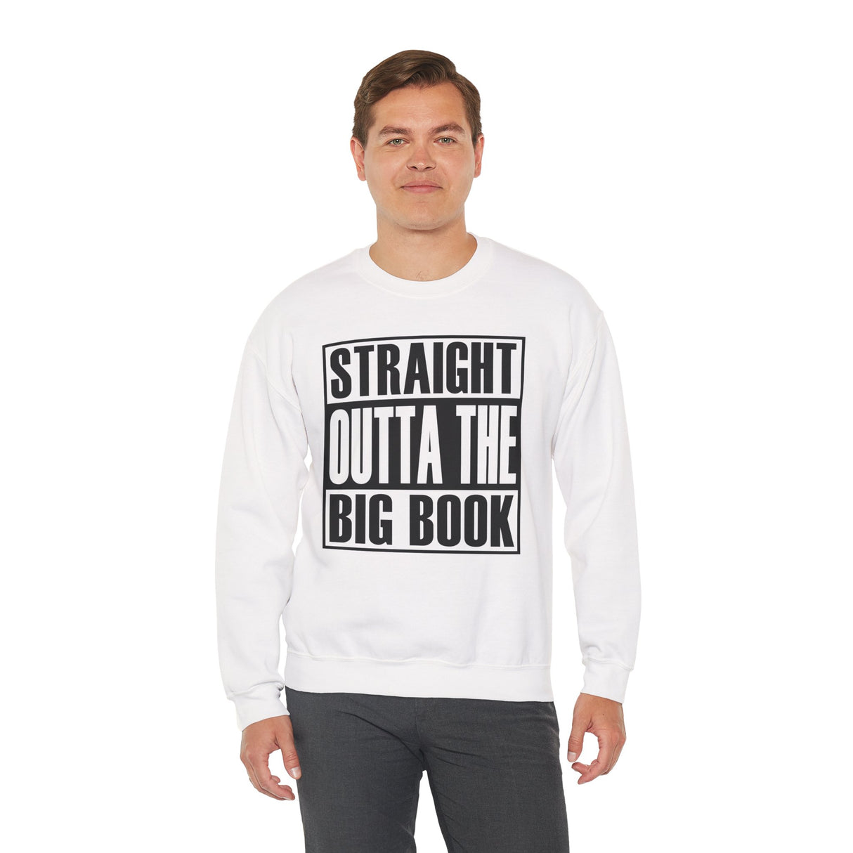Straight Outta The Big Book dtg Crewneck Sweatshirt