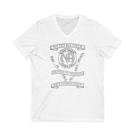 NA Service & Slogans dtg V-Neck Tee