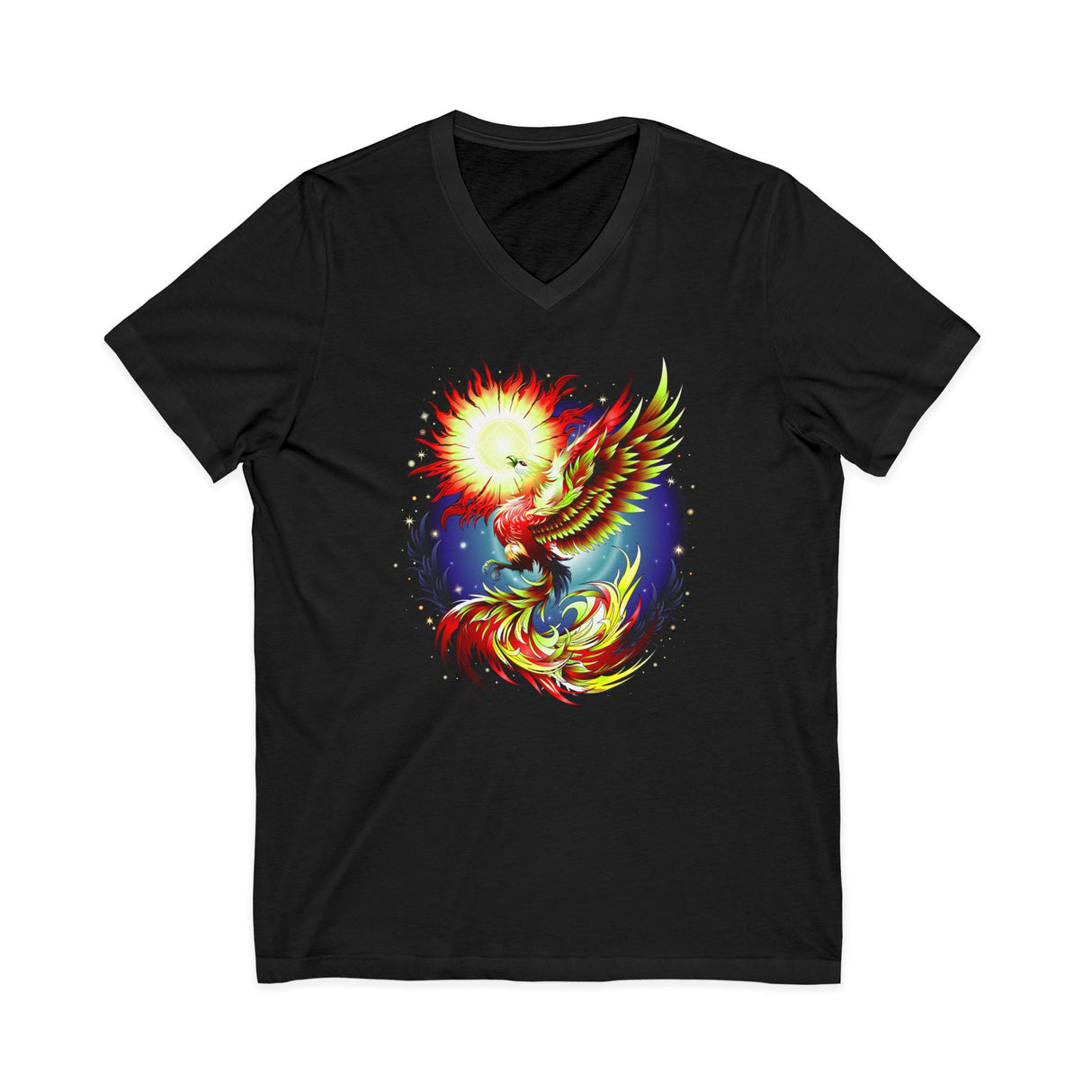 Phoenix Rising V.2 dtg V-Neck Tee