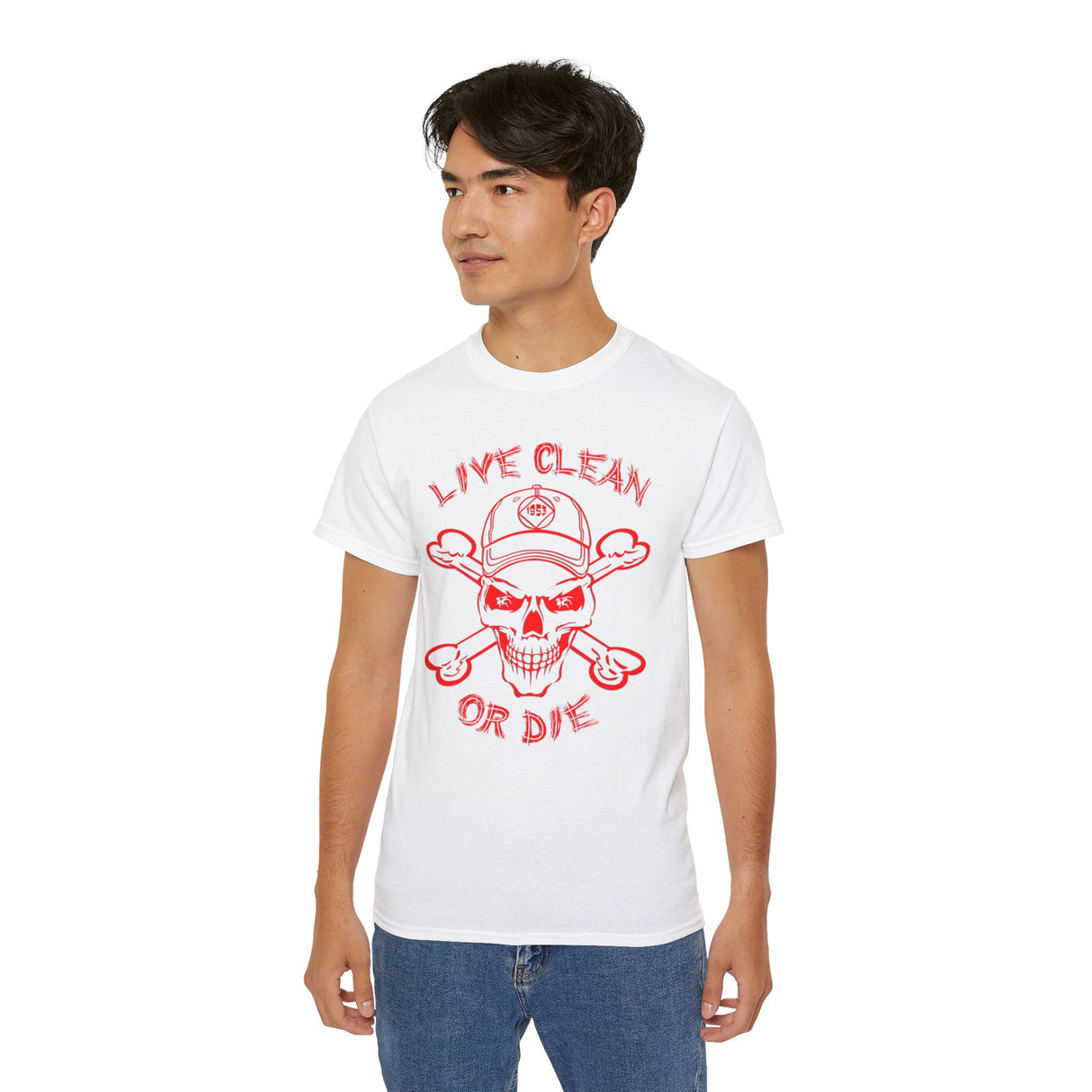 Live Clean Or Die  V.3 -  dtg Tee