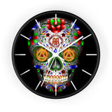 AA Sugar Skull Wall Clock