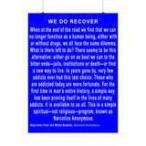 We Do Recover  Vertical Posters
