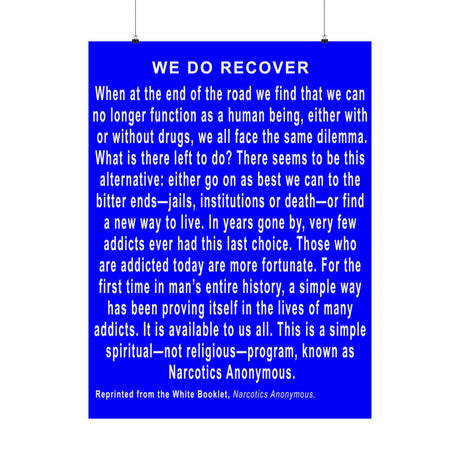We Do Recover  Vertical Posters