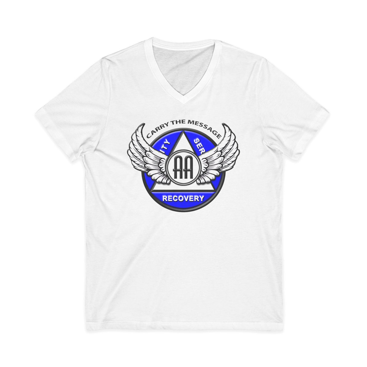 Winged AA Symbol AA V-Neck Tee