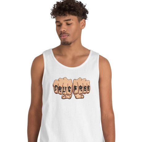 Drug Free Fist dtg Tank Top