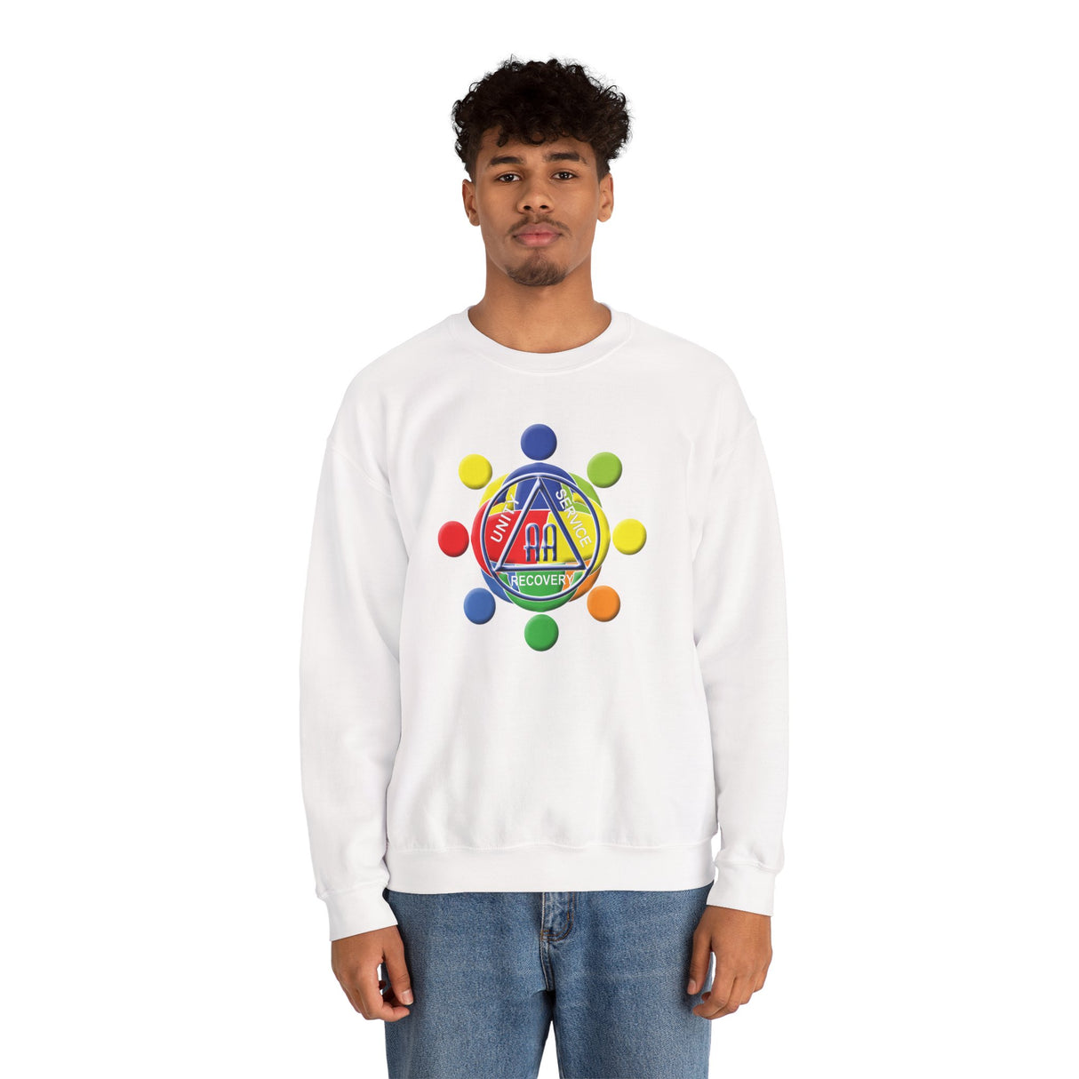 Circle Of Love dtg Crewneck Sweatshirt