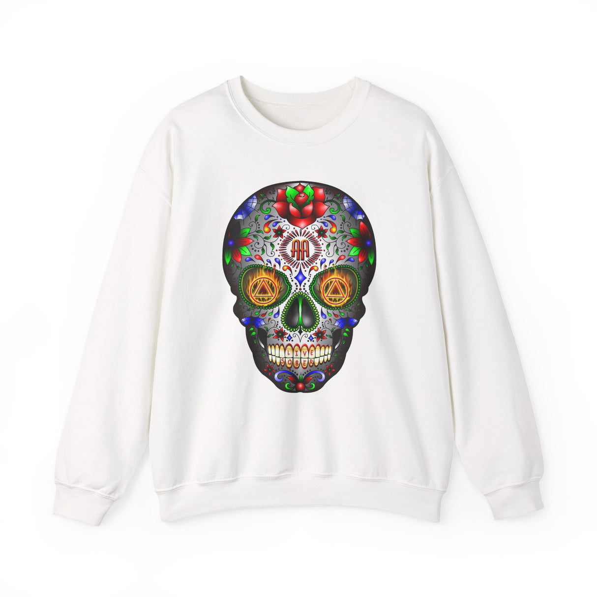 AA Sugar Skull dtg Crewneck Sweatshirt