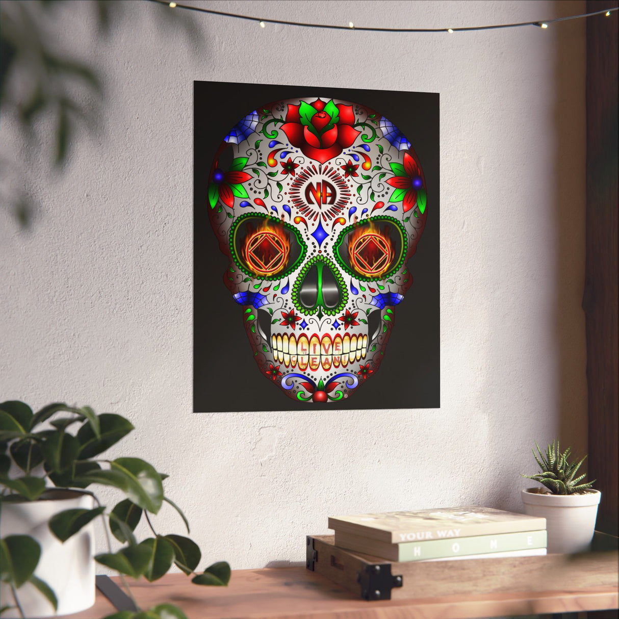 NA Sugar Skull 1  Vertical Posters