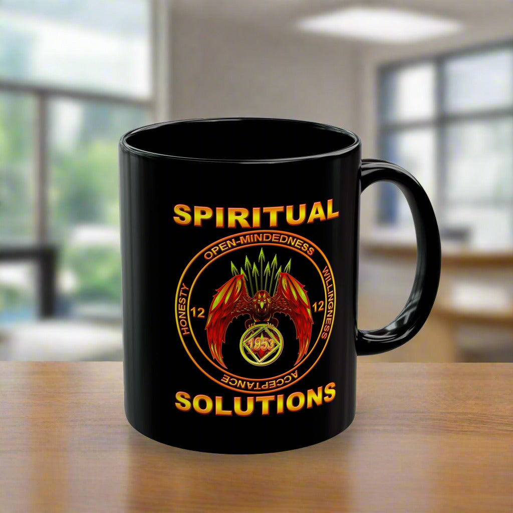 NA Spiritual Solutions V.2 11/15oz Black Mug