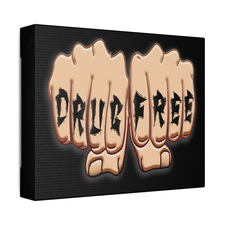 Drug Free Fist Polyester Canvas