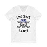 Live Clean Or Die V.2 dtg V-Neck Tee