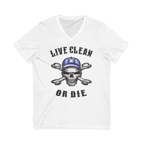 Live Clean Or Die V.2 dtg V-Neck Tee