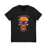 Live Clean Skull  dtg V-Neck Tee